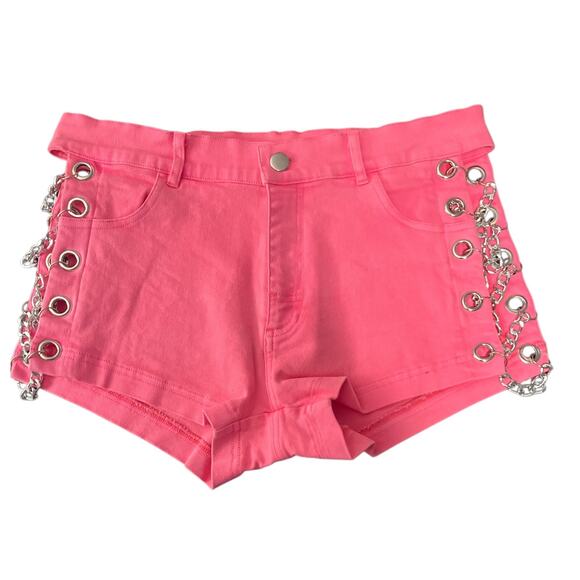 Andrew Christian Chain Shorts Hot Pink 32" Waist 2" Inseam - Picture 5 of 10